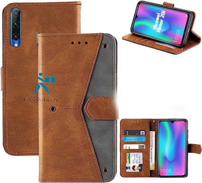 Trending Today Wallet Case Cover for Huawei Honor 20i | Premium Business Series Flip Back Cover(Brown, Dual Protection, Pack of: 1)