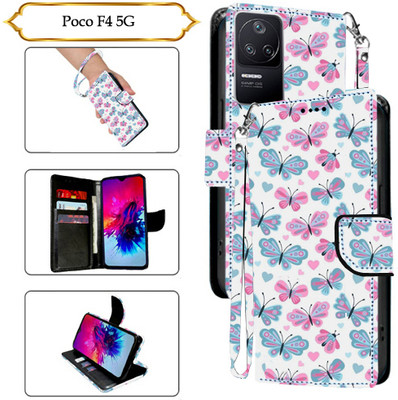 PARGO Flip Cover for Poco F4 5G(White, Pack of: 1)