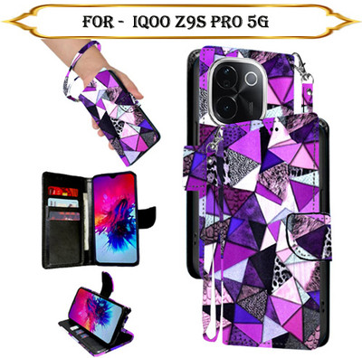 Cutemart Flip Cover for iQOO Z9s Pro 5G(Multicolor, Pack of: 1)