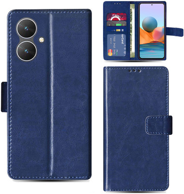 Kalua Mall Flip Cover for Poco MZB0FQTIN folding cover | Poco M6 5G folding cover | Blue(Blue, Magnetic Case, Pack of: 1)
