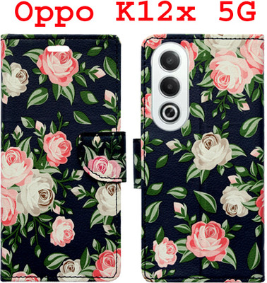 Toklot Flip Cover for Oppo K12X 5G(Black, Pack of: 1)
