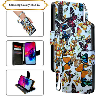 PARGO Flip Cover for Samsung Galaxy M13 4G(White, Pack of: 1)