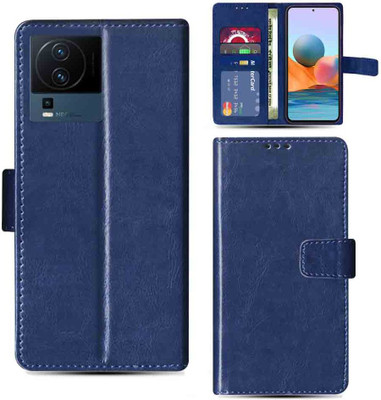 Kalua Mall Flip Cover for IQOO Neo 7 5G flip case | IQOO I2214 flip case | Blue(Blue, Magnetic Case, Pack of: 1)