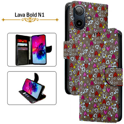Hpa Flip Cover for Lava Bold N1(Brown, Pack of: 1)