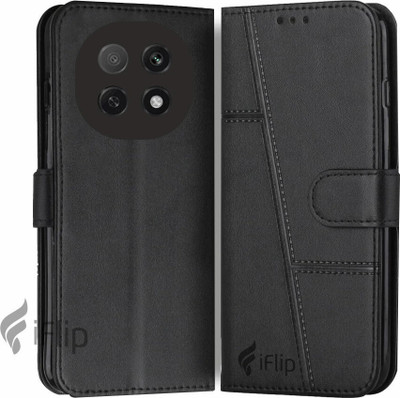 iFlip Flip Cover for OPPO F29 Pro 5G, Card Pockets Wallet & Stand, Wallet Style Flip Back Case Cover(Black, Magnetic Case, Pack of: 1)