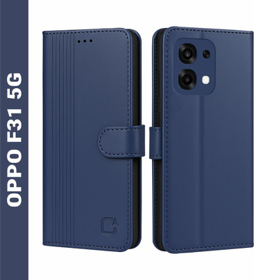 AIBEX Flip Cover for Oppo F31 5G|Inbuilt Wallet & Card Slots|Premium Leather Magnetic Case(Blue, Card Holder, Pack of: 1)