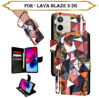 Cutemart Flip Cover for Lava Blaze 3 5G(Multicolor, Pack of: 1)
