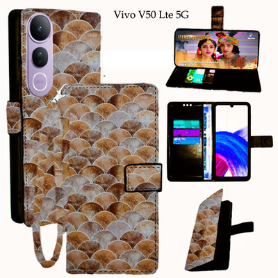 Shanno Enterprises Flip Cover for Vivo V50 Lite 5G(Yellow, Pack of: 1)