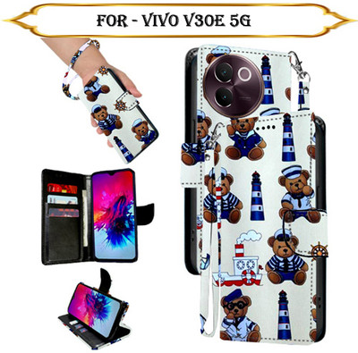 PARGO Flip Cover for Vivo V30E 5G(Multicolor, Pack of: 1)