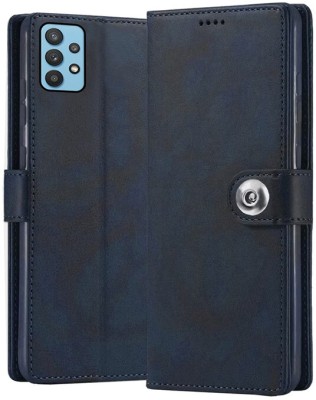 ComboArt Flip Cover for Samsung Galaxy M32 5G(Blue, Camera Bump Protector, Pack of: 1)