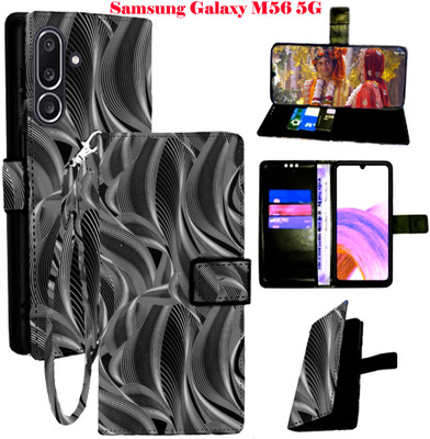 Toklot Flip Cover for Samsung Galaxy M56 5G(Black, Pack of: 1)