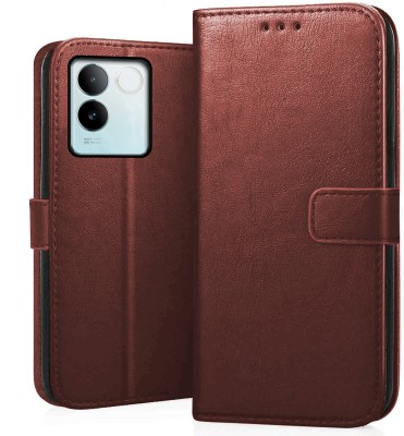 CEDO XPRO Flip Cover for Vivo T2 Pro 5G, IQOO Z7 Pro 5G(Brown, Dual Protection, Pack of: 1)