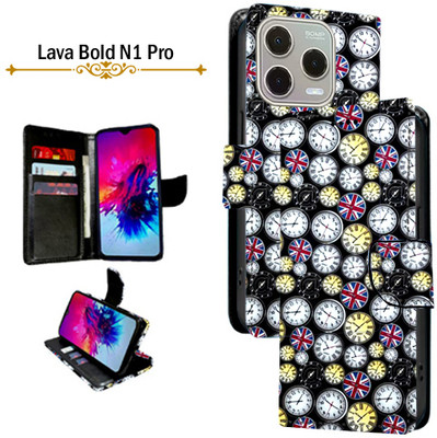 PARGO Flip Cover for Lava Bold N1 Pro(Multicolor, Pack of: 1)