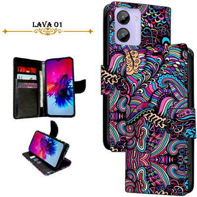 Cutemart Flip Cover for Lava O1(Purple, Pack of: 1)