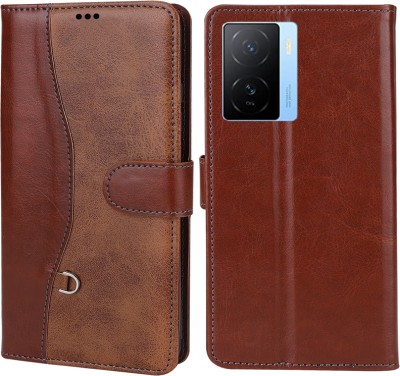 MG Star Flip Cover for Vivo iqoo27 5g(Brown, Shock Proof, Pack of: 1)