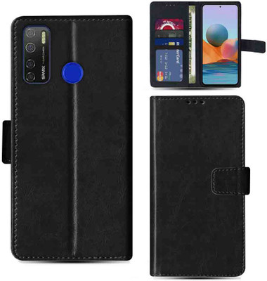 Kalua Mall Flip Cover for Tecno Camon 15 pouch cover | Tecno CD7 pouch cover | Black(Black, Magnetic Case, Pack of: 1)