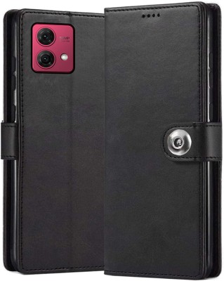 Gaffar Wale Flip Cover for Motorola Moto G84(Black, Dual Protection, Pack of: 1)
