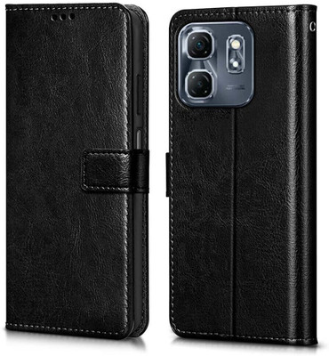 WOW Imagine Flip Cover for Infinix Hot 50i 5G Card Pockets Wallet & Stand(Black, Magnetic Case, Pack of: 1)