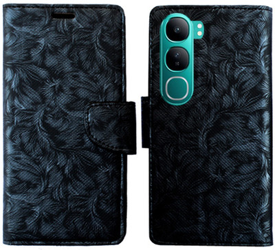Toklot Flip Cover for Vivo Y300 5G(Black, Pack of: 1)