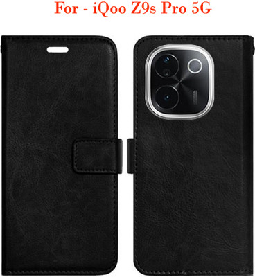 Toklot Flip Cover for iQoo Z9s Pro 5G(Black)