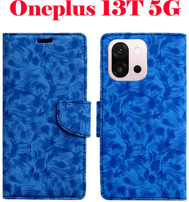 SHANNO Flip Cover for ONEPLUS 13T 5G(Blue, Pack of: 1)