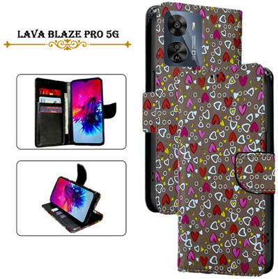 PARGO Flip Cover for Lava Blaze Pro 5G(Brown, Pack of: 1)