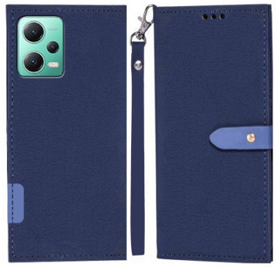 YAYAVAR Flip Cover for Redmi Note 12 5G, POCO X5 5G(Blue, Grip Case, Pack of: 1)