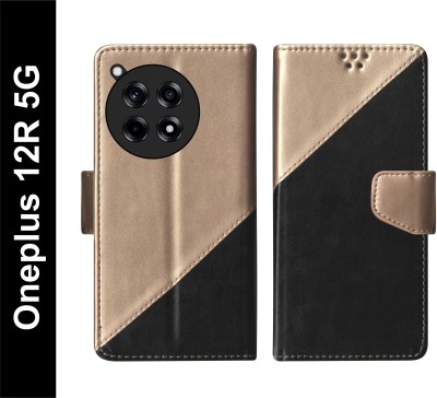 SBMS Flip Cover for OnePlus 12R 5G(Black, Shock Proof, Pack of: 1)