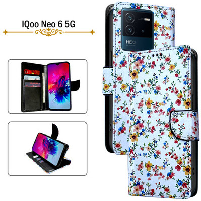 Hpa Flip Cover for IQoo Neo 6 5G(White, Pack of: 1)
