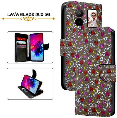 PARGO Flip Cover for Lava Blaze Duo 5G(Brown, Pack of: 1)
