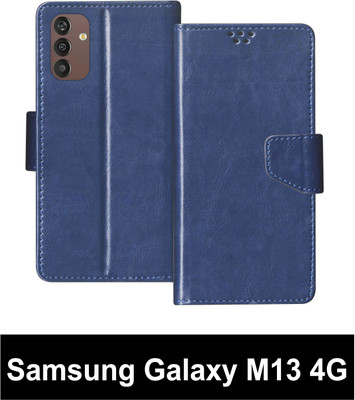 SBMS Flip Cover for Samsung Galaxy M13 4G(Blue, Shock Proof, Pack of: 1)