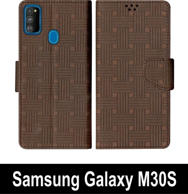 SBMS Flip Cover for Samsung Galaxy M30S(Brown, Shock Proof, Pack of: 1)