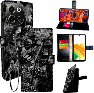 Toklot Flip Cover for Tecno Pova 6 Neo 5G(Black, Pack of: 1)