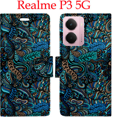 Shanno Enterprises Flip Cover for Realme P3 5G(Blue, Pack of: 1)