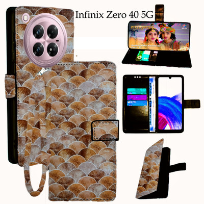 Vacko Flip Cover for Infinix Zero 40 5G(Yellow, Pack of: 1)