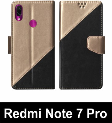 SScase Flip Cover for Redmi Note 7 Pro Multicolor(Black, Shock Proof, Pack of: 1)