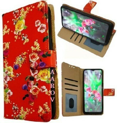 Aarov Flip Cover for SAMSUNG GALAXY F13(Red, Dual Protection, Pack of: 1)