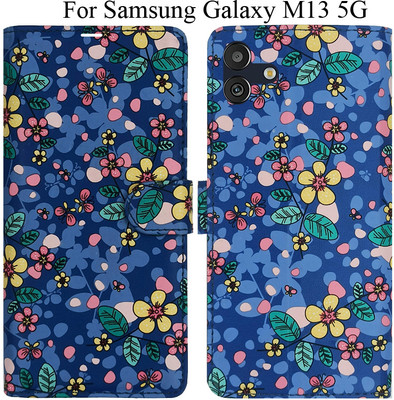 MAXSHAD Flip Cover for Samsung Galaxy M13 5G(Blue, Magnetic Case)