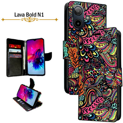 Asmart Flip Cover for Lava Bold N1(Multicolor, Pack of: 1)