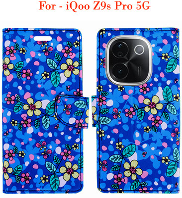 Toklot Flip Cover for iQoo Z9s Pro 5G(Blue)