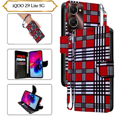 PARGO Flip Cover for IQOO Z9 Lite 5G(Red, Pack of: 1)