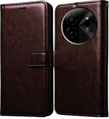 Casotec Flip Cover for Lava Blaze X 5G(Brown, Pack of: 1)