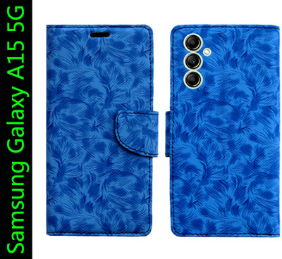 Toklot Flip Cover for Samsung Galaxy A15 5G(Blue, Pack of: 1)