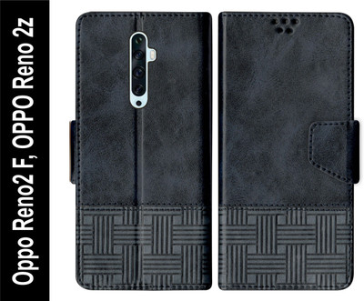 Telecase Flip Cover for Oppo Reno2 F / OPPO Reno 2z Back Cover Case with Magnatic Closure(Blue, Shock Proof, Pack of: 1)