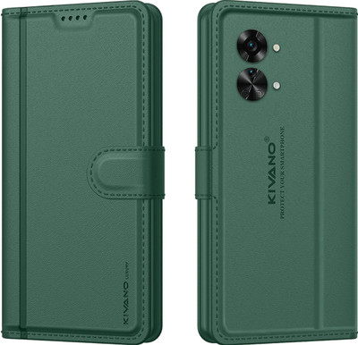 KIVANO LUXE Flip Cover for OnePlus Nord 2T 5G(Green, Magnetic Case, Pack of: 1)
