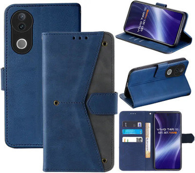 Aaghosh Flip Cover for Vivo T4R 5G, vivo V50 5G, Vivo V50e 5G(Blue, Shock Proof, Pack of: 1)