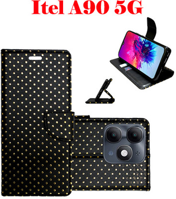 Toklot Flip Cover for Itel A90 5G(Black, Pack of: 1)