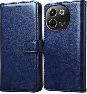 Casotec Flip Cover for Tecno Pova 6 Neo 5G(Blue, Pack of: 1)