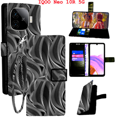 Mxkart Flip Cover for IQOO Neo 10R 5G(Black, Pack of: 1)