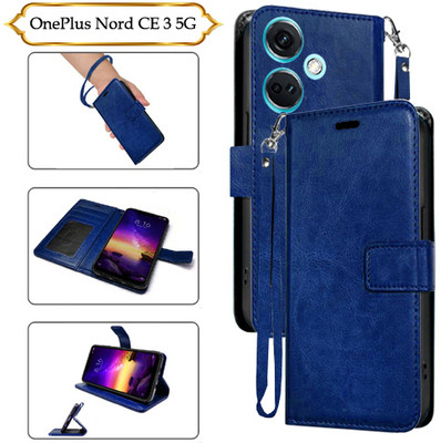 PARGO Flip Cover for OnePlus Nord CE 3 5G(Blue, Pack of: 1)